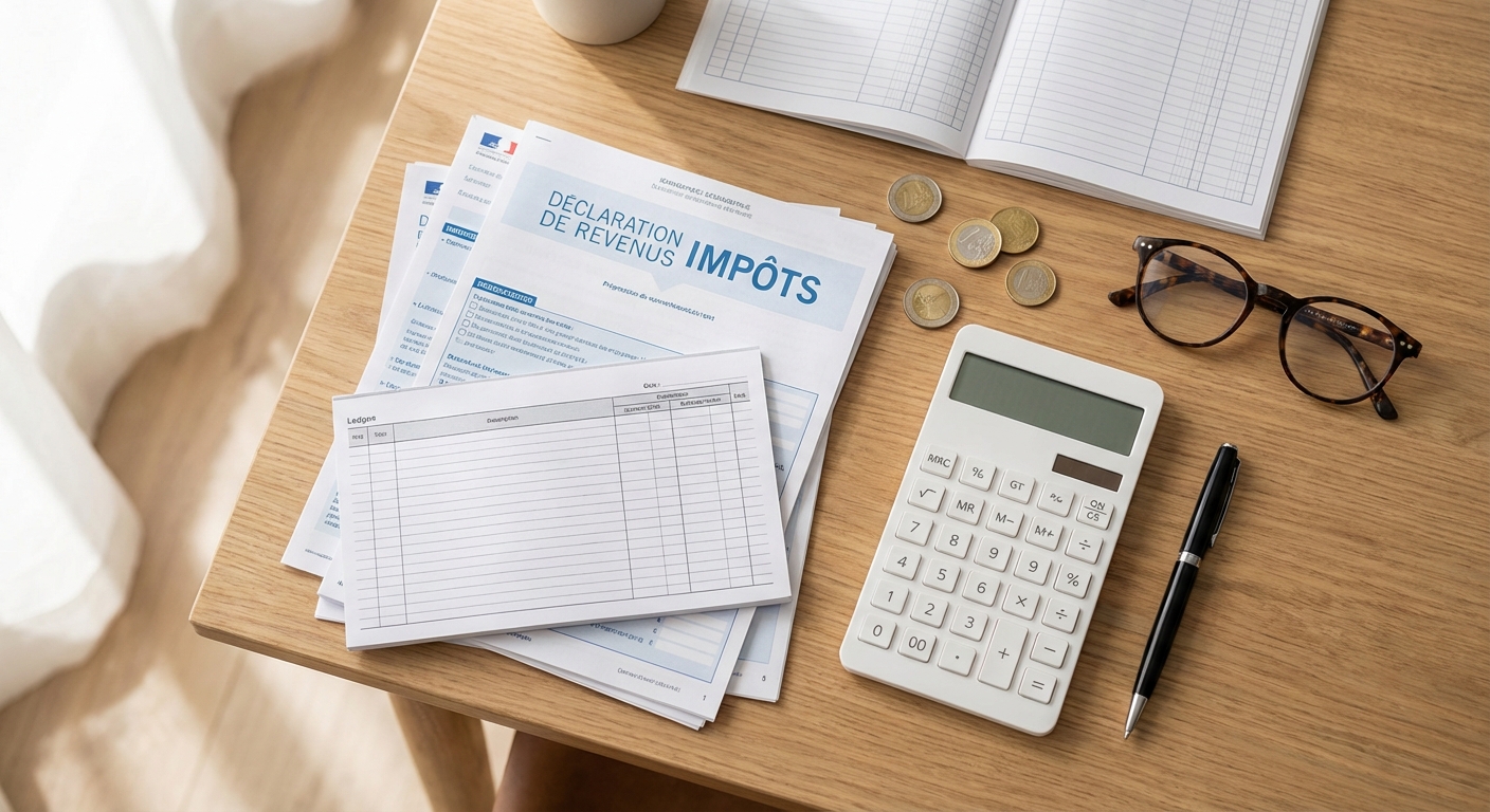 Déclaration de revenus et documents fiscaux pour kiné libéral